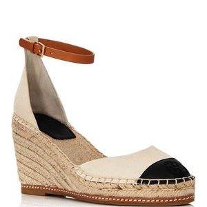 Tory Burch 9 Ankle strap espadrille wedges